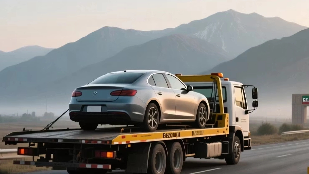 Fast and safe car carrier on Bazargan Road Fast and safe car carrier on Bazargan Road
